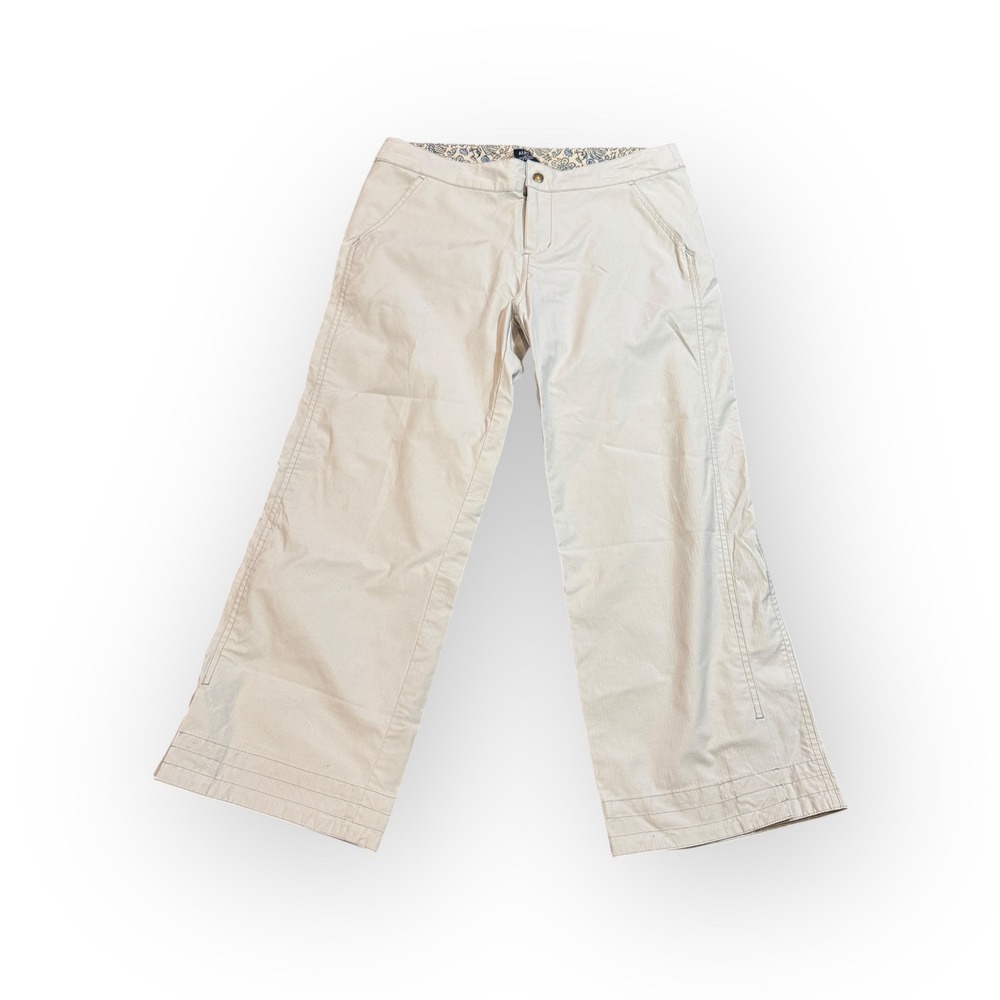 KÜHL Dry Stretch Convertible Pants Womens M Beige‎ Casual Hiking Outdoor Flaw